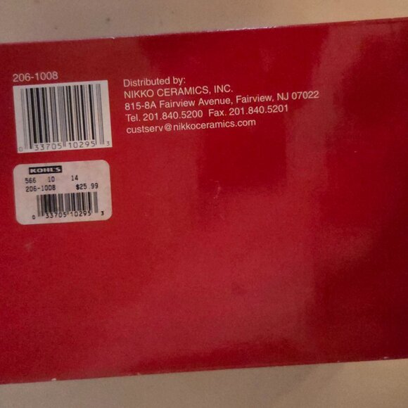 New in Box Nikko 2-pc. Christmas Dip Set Candy Cane Pattern - Picture 9 of 11